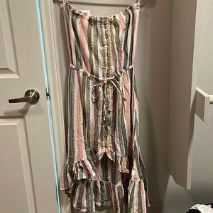 Strapless womens dress